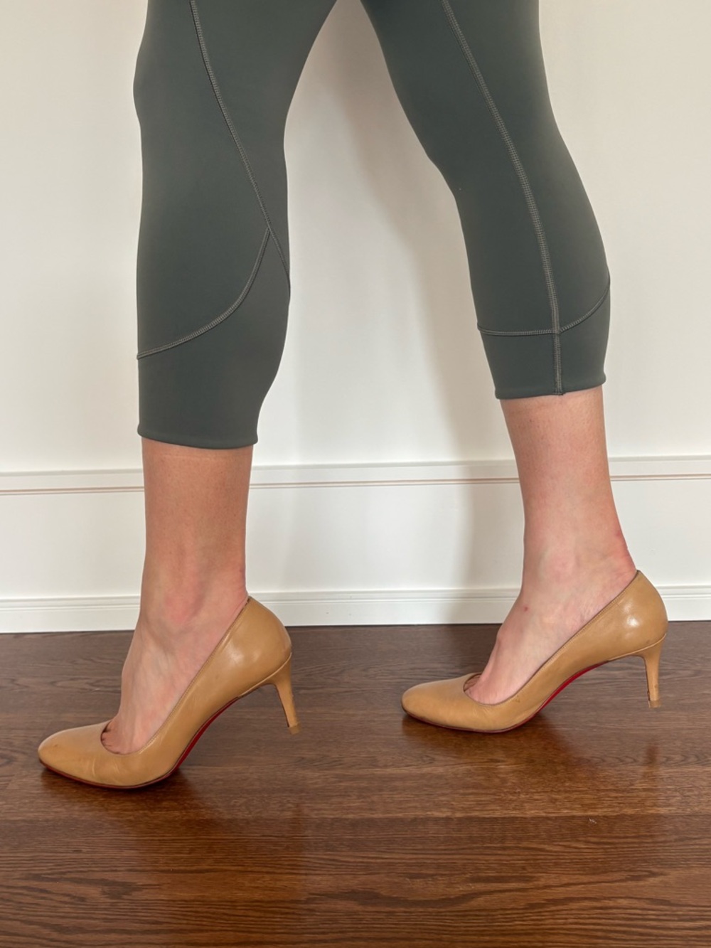 FINAL SALE - Christian Loubutins beige heels